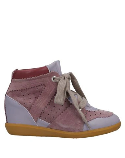 Shop Isabel Marant Sneakers In Lilac