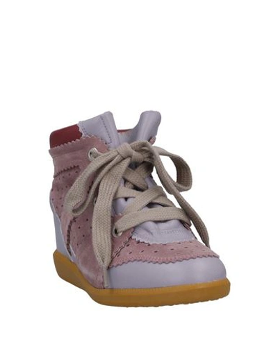 Shop Isabel Marant Sneakers In Lilac