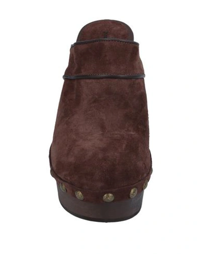Shop Philosophy Di Lorenzo Serafini Woman Mules & Clogs Cocoa Size 7 Soft Leather In Brown