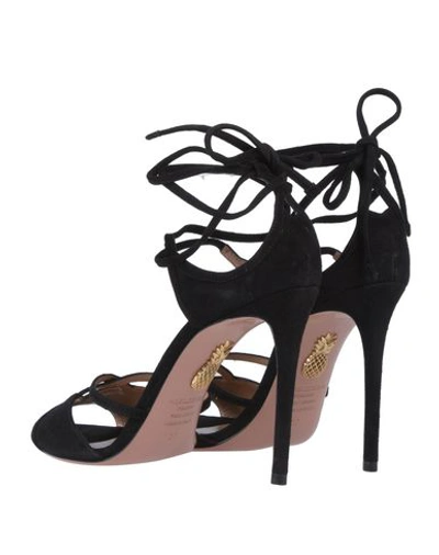 Shop Aquazzura Sandals In Black