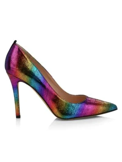 Shop Sjp By Sarah Jessica Parker Fawn Rainbow Leather Pumps In Godspell