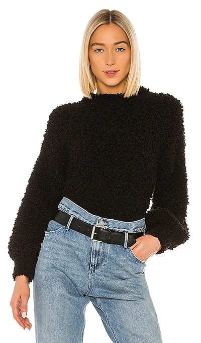 Shop 1.state 1. State Poodle Texture Sweater In Black. In Rich Black