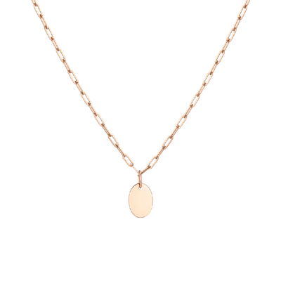 Shop Aurate Aurator Small Oval Pendant In Gold