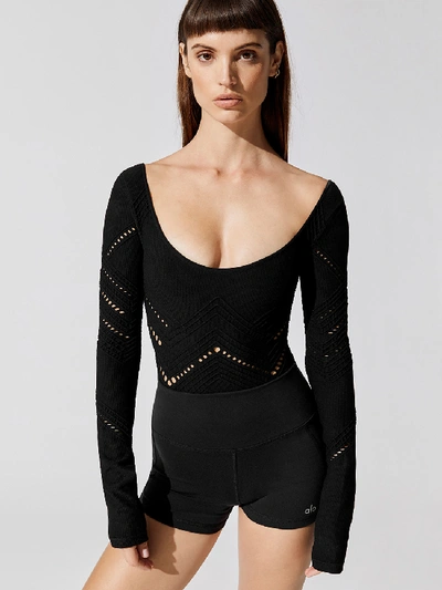 Shop Nux Cable Bodysuit In Black