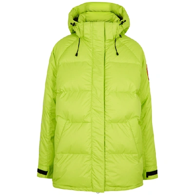 Shop Canada Goose Approach Bright Green Quilted Shell Jacket
