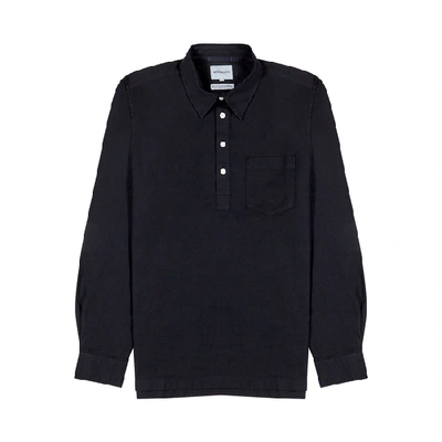 Shop Norse Projects Oscar Navy Cotton Shirt