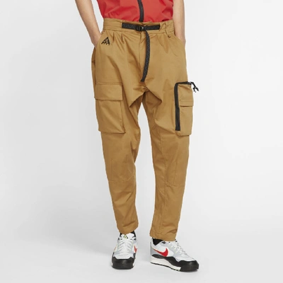 Shop Nike Acg Men's Woven Cargo Pants In Brown