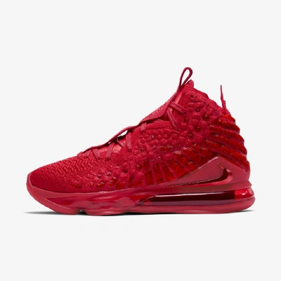 Shop Nike Lebron 17 Basketball Shoe In Red
