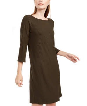 ribbed shift dress