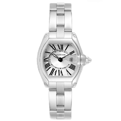 Shop Cartier Roadster Silver Dial Roman Numerals Steel Ladies Watch W62016v3 In Not Applicable