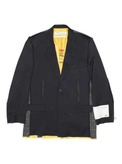 Off-white Reconstructed Jacket In Black
