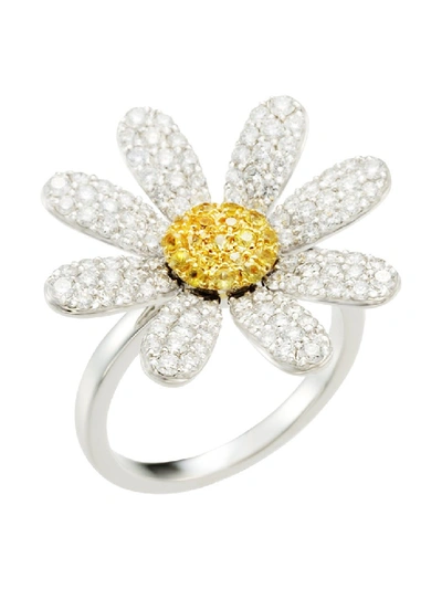 Shop Mio Harutaka Yellow Sapphire & Diamond Margaret Ring In Not Applicable