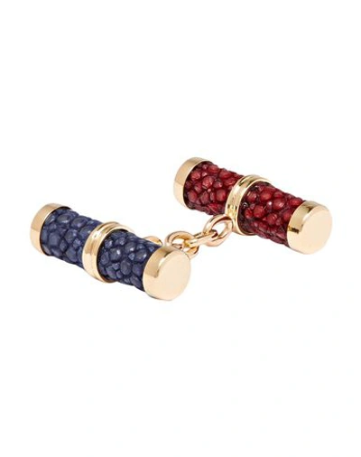 Shop Trianon Cufflinks And Tie Clips In Maroon
