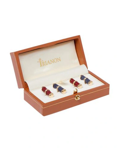 Shop Trianon Cufflinks And Tie Clips In Maroon