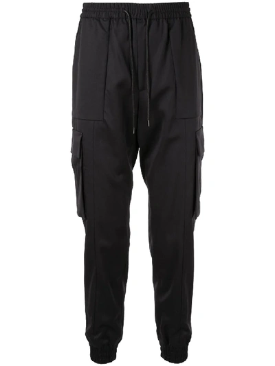 Shop Juunj Side Pocket Track Trousers In Black