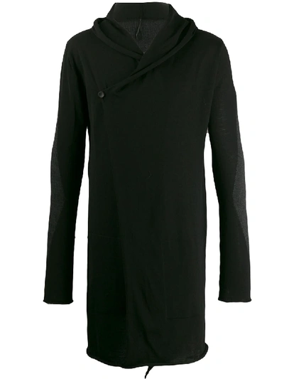 Shop Masnada Single Button Cardigan In Black