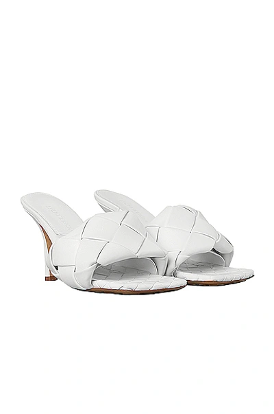 Bottega Veneta 90mm Lido Woven Leather Slide Sandals