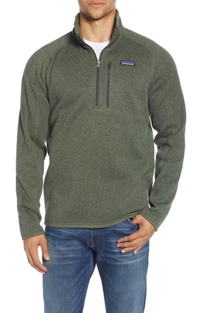 Shop Patagonia Better Sweater Fleece Shirt Jacket In Industrial Green