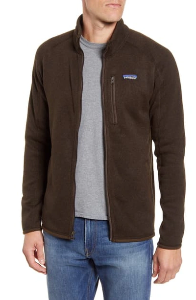 Shop Patagonia Better Sweater Zip Jacket In Logwood Brown
