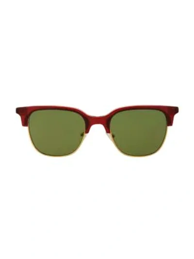 Shop Tomas Maier Core 50mm Square Sunglasses In Burgundy Black