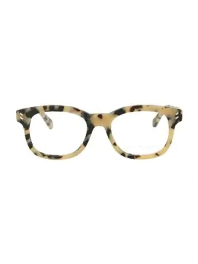 Shop Stella Mccartney 50mm Square Core Optical Glasses In Brown