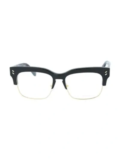 Shop Stella Mccartney 52mm Square Core Optical Glasses In Black