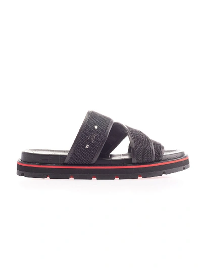 Shop Christian Louboutin Black Sandals