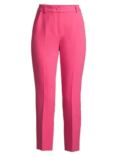 Shop Weekend Max Mara Opaco Slim Cropped Trousers In Shocking Pink