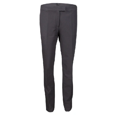 Pre-owned Joseph Slate Grey Stretch Gabardine Finley Regular Fit Trousers L