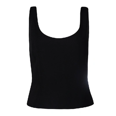 Pre-owned Moschino Couture Black Sleeveless Crop Top M