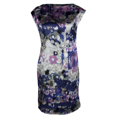 Pre-owned Erdem Multicolor Digital Printed Silk Sleeveless Dress M