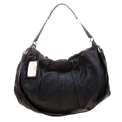Pre-owned Dolce & Gabbana Black Leather Miss Night And Day Hobo