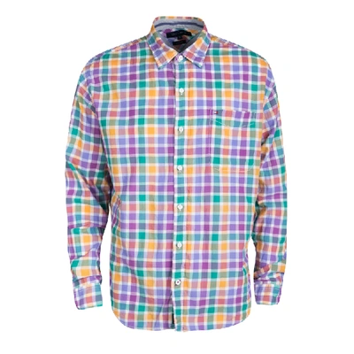Pre-owned Tommy Hilfiger Multicolor Checked Cotton Long Sleeve Vintage Fit Shirt Xl