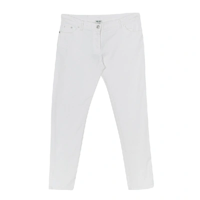 Pre-owned Kenzo White Stretch Denim Tapered Jeans M