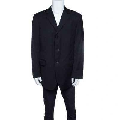 Pre-owned Givenchy Black Wool Tailored Blazer Xxl
