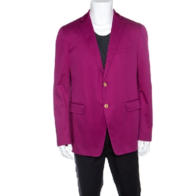 Pre-owned Etro Pink Cotton Mineide Soft Blazer L