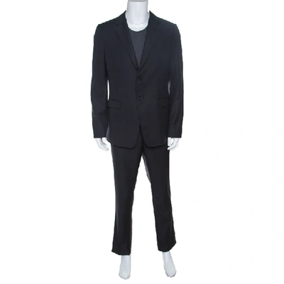 Pre-owned Emporio Armani David Line Grey Wool Tailored Suit 3xl