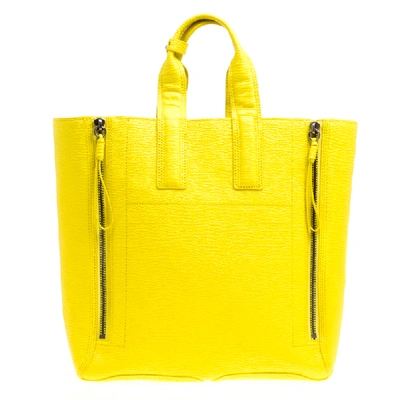 Pre-owned 3.1 Phillip Lim / フィリップ リム Yellow Shark Embossed Leather Pashli Tote