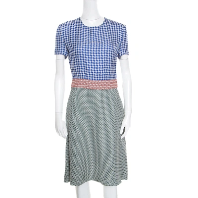 Pre-owned Stella Mccartney Multicolor Printed Crepe Short Sleeve Dress S