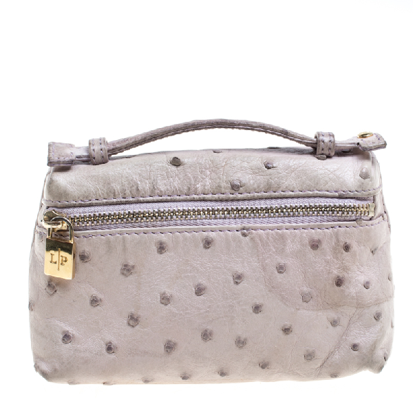 loro piana ostrich pouch