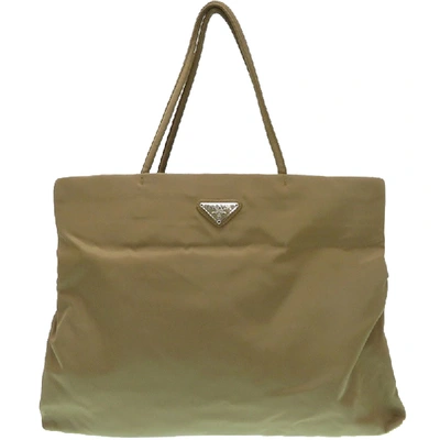 Pre-owned Prada Beige Tessuto Nylon Tote