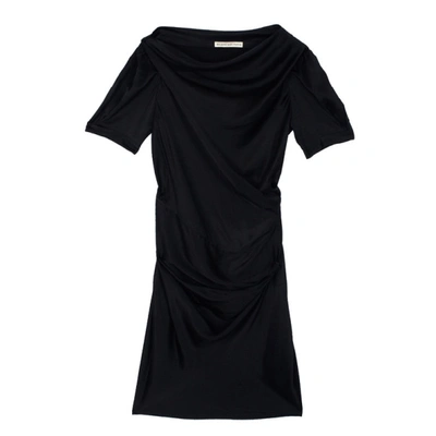 Pre-owned Balenciaga Black Satin Dress S