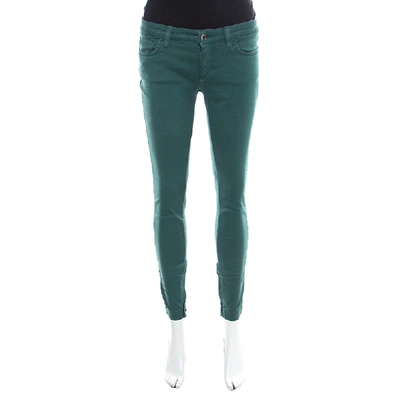 Pre-owned Dolce & Gabbana Green Skinny Pretty Jeans S