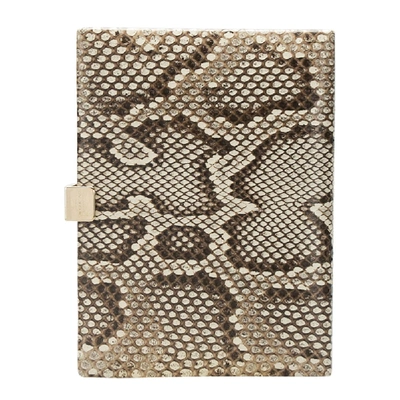 Pre-owned Smythson Beige Python Soho Clutch