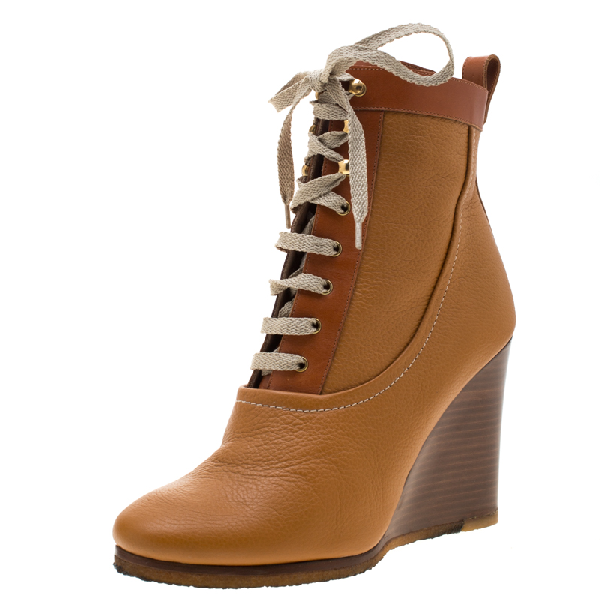 lace up wedge ankle boots