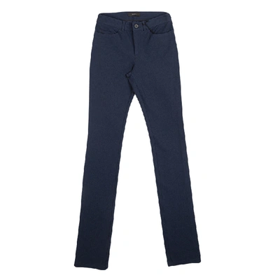 Pre-owned Joseph Indigo Denim Stretch Nino Gabardine Skinny Jeans S In Blue