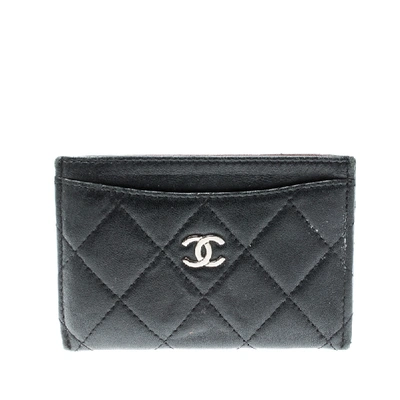 Pre-owned Chanel Quilted CC Card Holder ($425) ❤ liked on Polyvore  featuring men's fashion, men's bags, men'…