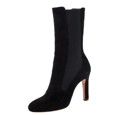 Pre-owned Alaïa Black Suede Ankle Boots Size 39