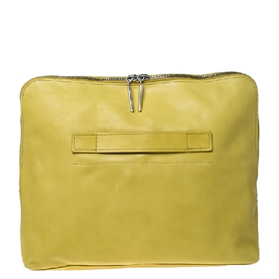 Pre-owned 3.1 Phillip Lim / フィリップ リム Yellow Leather 31 Minute Portfolio Clutch Bag