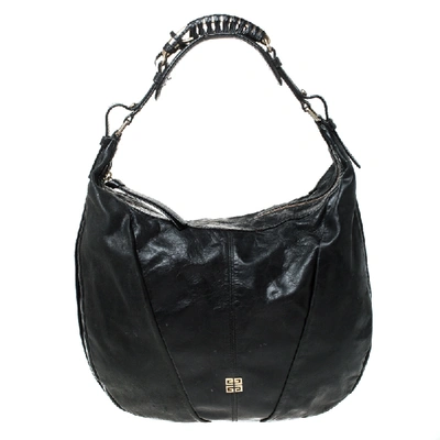 Pre-owned Givenchy Black Leather Hobo